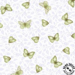 Henry Glass Berrylicious Tossed Butterflies Blue/Green Henry Glass Berrylicious Tossed Butterflies Blue/Green