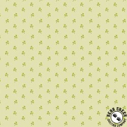 Andover Fabrics Little Clover Polka Clover Grellow Andover Fabrics Little Clover Polka Clover Grellow