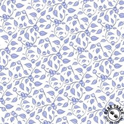 Henry Glass Berrylicious Blueberries Vine White/Blue Henry Glass Berrylicious Blueberries Vine White/Blue