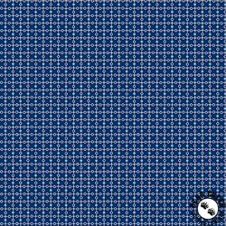 Andover Fabrics Plain and Simple Tic Tac Toe Navy