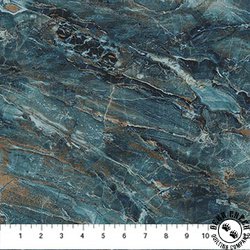 Northcott Stonehenge Surfaces 108 Inch Wide Backing Fabric Marble Prussian