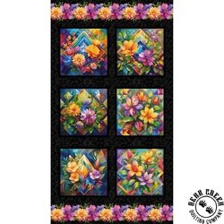 Studio E Fabrics Flower Fusion Blocks Multi Studio E Fabrics Flower Fusion Blocks Multi