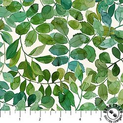 Northcott Luscious Packed Leaves Cream Multi Northcott Luscious Packed Leaves Cream Multi