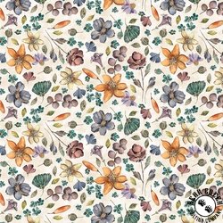 Clothworks Night Whispers Floral Multi