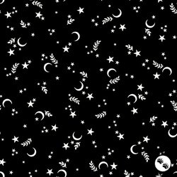 Maywood Studio Goth Gardens Star and Moons Black