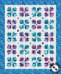 Garden Style Batiks Bear Paw Roll Up Free Quilt Pattern