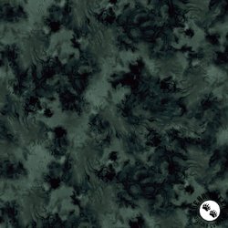 P&B Textiles Moon Flower Flowing Tonal Dark Green P&B Textiles Moon Flower Flowing Tonal Dark Green