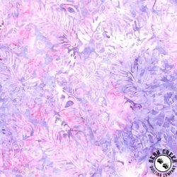 Timeless Treasures Tonga Batik Mayfair Tropical Leaves Freesia