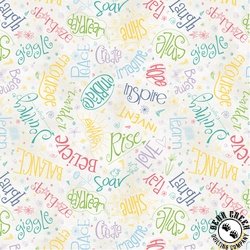 Windham Fabrics Noteworthy Aspirations Ivory Windham Fabrics Noteworthy Aspirations Ivory