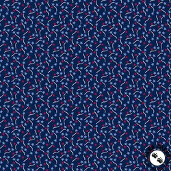 Andover Fabrics Tradition Calico Stars Blue