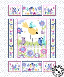 Susybee Birds Buddies Panel White