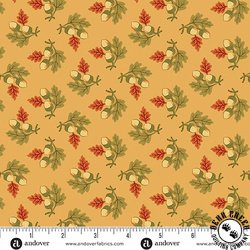 Andover Fabrics Autumn Woods Gathered Acorns Cream