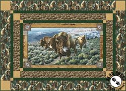 Where The Buffalo Roam Free Quilt Pattern by Quilting Treasures Where The Buffalo Roam Free Quilt Pattern by Quilting Treasures