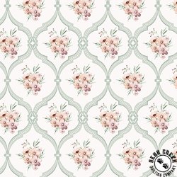 Benartex Sweet Meadow Garden Trellis Cream Benartex Sweet Meadow Garden Trellis Cream