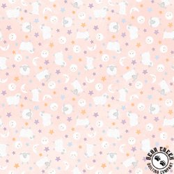 Maywood Studio Little Chicks Flannel Lambies and Moon Pink