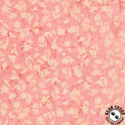 Riley Blake Designs Expressions Batiks A Nod to Mod Pressed Flowers Soft Coral