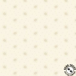 Andover Fabrics Latte Polka Rose Cream