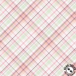 Benartex Sweet Meadow Garden Plaid Sage/Peach Benartex Sweet Meadow Garden Plaid Sage/Peach