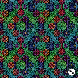 In The Beginning Fabrics Vivid Wheels Multi In The Beginning Fabrics Vivid Wheels Multi