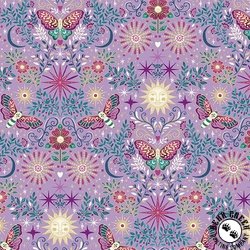 Andover Fabrics Luna Night Garden Purple Andover Fabrics Luna Night Garden Purple