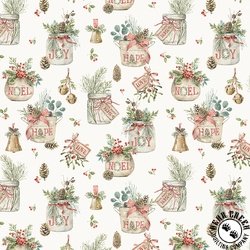 Riley Blake Designs Holiday Spirit Main Cream Riley Blake Designs Holiday Spirit Main Cream