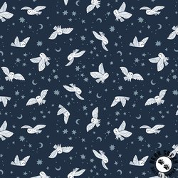 Riley Blake Designs Twilight Creatures Night Owls Indigo Riley Blake Designs Twilight Creatures Night Owls Indigo