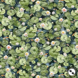 P&B Textiles Koi Pond Lily Pads Multi