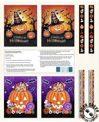 Blank Quilting Spooky Aura Tote Bag Panel Blank Quilting Spooky Aura Tote Bag Panel