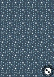 Lewis and Irene Fabrics A Winter's Moon Twinkling Stars Midnight Blue with Pearl Lewis and Irene Fabrics A Winter's Moon Twinkling Stars Midnight Blue with Pearl