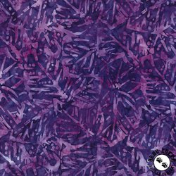 Wilmington Prints Mystic Vineyard Batik Banana Leaf Purple