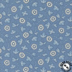 Moda Sally's Stiches Trailing Moss Prussian Blue Moda Sally's Stiches Trailing Moss Prussian Blue
