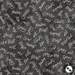 Maywood Studio Spooky Stitches Spooky Words Black Maywood Studio Spooky Stitches Spooky Words Black