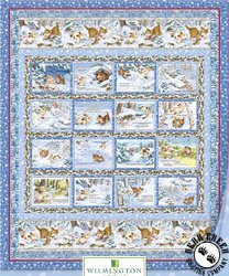 Quiet Bunny and Noisy Puppy Free Quilt Pattern by Wilminton Prints Quiet Bunny and Noisy Puppy Free Quilt Pattern by Wilminton Prints