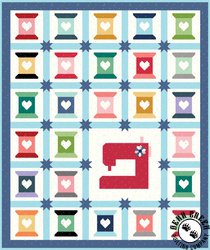 Dainty Daisy Heart to Sew Free Quilt Pattern