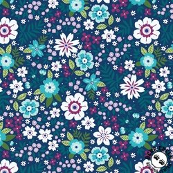 Benartex Seaside Garden 108 Inch Wide Backing Fabric Cobalt Benartex Seaside Garden 108 Inch Wide Backing Fabric Cobalt
