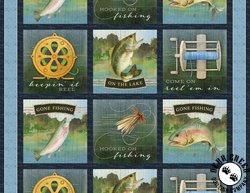 Wilmington Prints Gone Fishing Panel