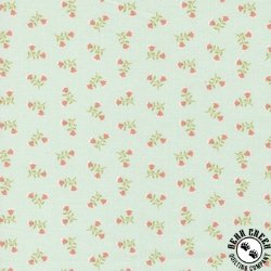 Moda Sunbonnet Tossed Petals Pale Blue