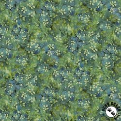 Timeless Treasures Forest Whisper Tonal Floral Green
