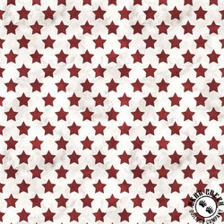 P&B Textiles Farmhouse Americana Set Stars Cream/Red