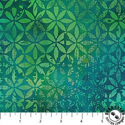 Northcott Boho Blooms Petal Grid Green