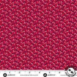 Andover Fabrics Tradition Calico Stars Red