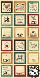 Northcott Stonehenge Stitchin Blocks Beige/Multi