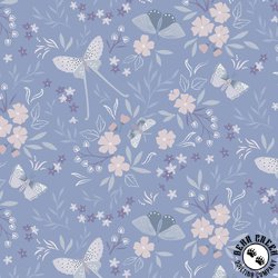 Lewis and Irene Fabrics Evenfall Dark Periwinkle