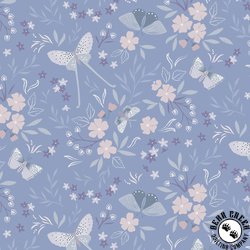 Lewis and Irene Fabrics Evenfall Dark Periwinkle Lewis and Irene Fabrics Evenfall Dark Periwinkle