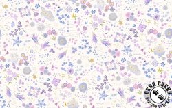 Moda Delphinium Collage Snowdrop Moda Delphinium Collage Snowdrop