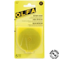 Olfa 60mm Rotary Cutter Refill Blades Olfa 60mm Rotary Cutter Refill Blades