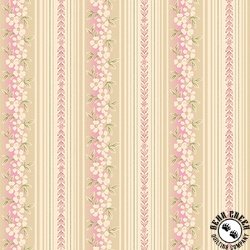Benartex Beloved Hampton Stripe Rose/Natural Benartex Beloved Hampton Stripe Rose/Natural