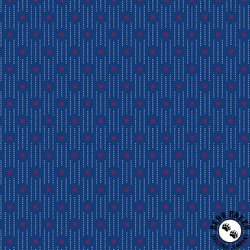 Andover Fabrics Tradition Pin Dot Stripe Blue Andover Fabrics Tradition Pin Dot Stripe Blue
