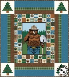 Only You Smokey Bear Panel Free Quilt Pattern Only You Smokey Bear Panel Free Quilt Pattern