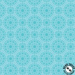 Benartex Among the Wildflowers II Meadowsweet Aqua Benartex Among the Wildflowers II Meadowsweet Aqua